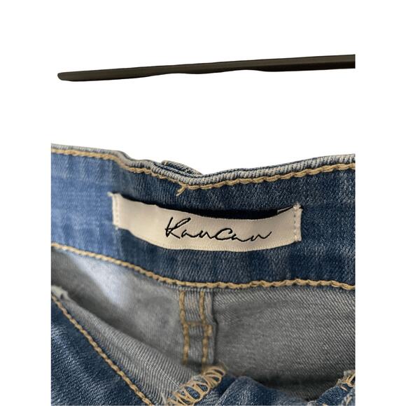 Kancan Women's Raw Hem Distressed Medium Wash Shorts SZ 29 Casual Rodeo Denim - Picture 5 of 5